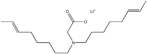 N,N-Di(6-octenyl)glycine lithium salt Struktur