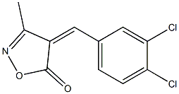 3-Methyl-4-(3,4-dichlorobenzylidene)isoxazol-5(4H)-one Struktur