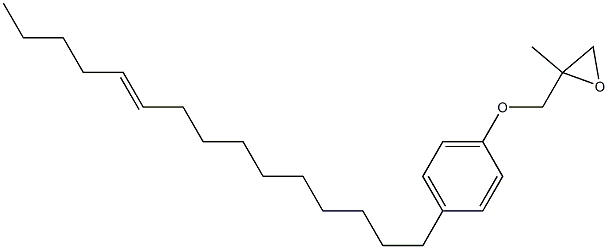 4-(10-Pentadecenyl)phenyl 2-methylglycidyl ether Struktur