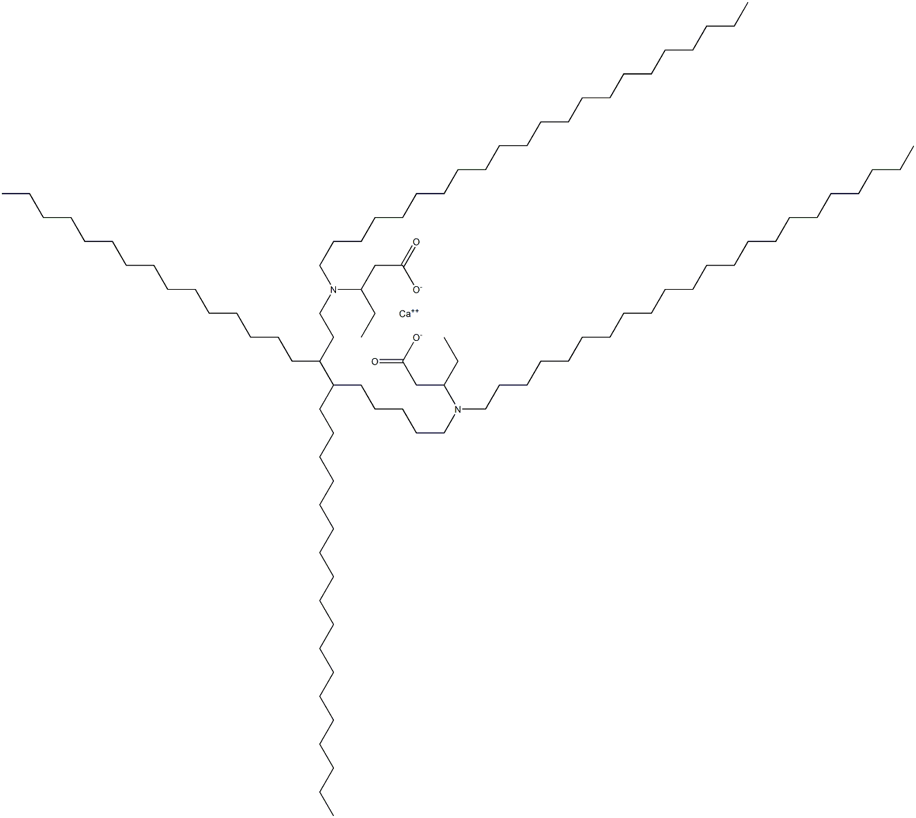 Bis[3-(didocosylamino)valeric acid]calcium salt Struktur