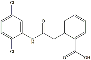 2-[2-[2,5-Dichloroanilino]-2-oxoethyl]benzoic acid Struktur