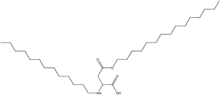 2-Tridecylamino-3-(pentadecyloxycarbonyl)propionic acid Struktur