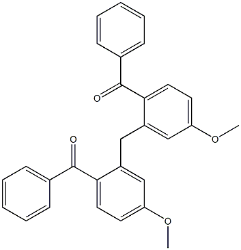 2,2''-Methylenebis(4-methoxybenzophenone) Struktur