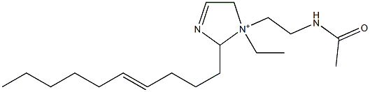 1-[2-(Acetylamino)ethyl]-2-(4-decenyl)-1-ethyl-3-imidazoline-1-ium Struktur