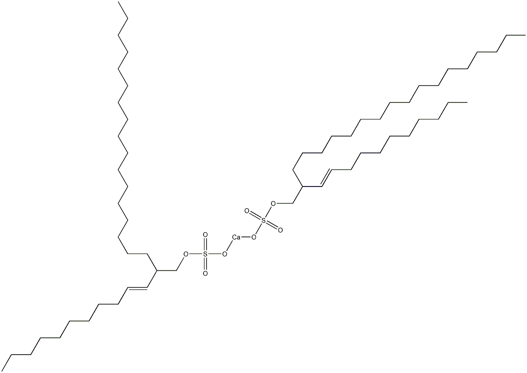 Bis[2-(1-undecenyl)nonadecyloxysulfonyloxy]calcium Struktur