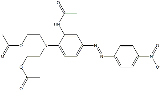 2-Acetylamino-4-[(4-nitrophenyl)azo]-N,N-bis(2-acetoxyethyl)benzenamine Struktur