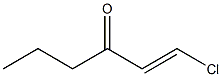 (E)-1-Chloro-1-hexen-3-one Struktur