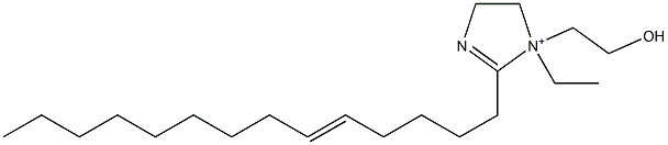 1-Ethyl-1-(2-hydroxyethyl)-2-(5-tetradecenyl)-2-imidazoline-1-ium Struktur