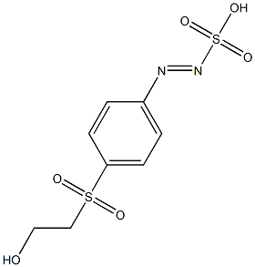 p-(2-Hydroxyethylsulfonyl)benzenediazosulfonic acid Struktur