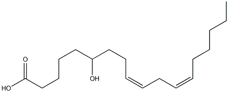 (9Z,12Z)-6-Hydroxy-9,12-octadecadienoic acid Struktur