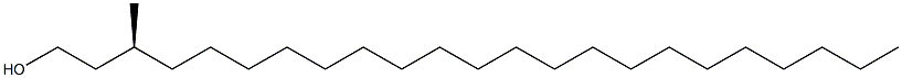 [S,(-)]-3-Methyl-1-tricosanol Struktur