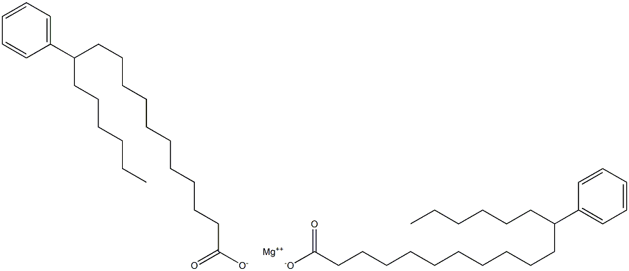 Bis(12-phenylstearic acid)magnesium salt Struktur