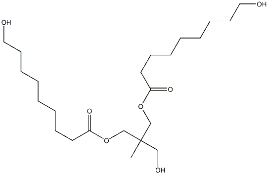 Bis(9-hydroxynonanoic acid)2-(hydroxymethyl)-2-methyl-1,3-propanediyl ester Struktur