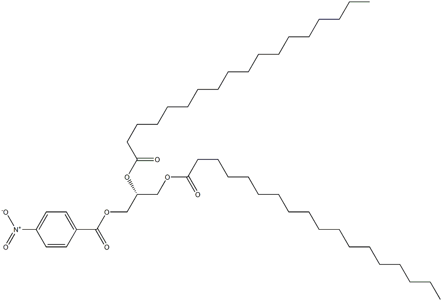 [R,(-)]-1,2,3-Propanetriol 1,2-distearate 3-(p-nitrobenzoate) Struktur