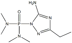 (5-Amino-3-ethyl-1H-1,2,4-triazol-1-yl)bis(dimethylamino)phosphine oxide Struktur