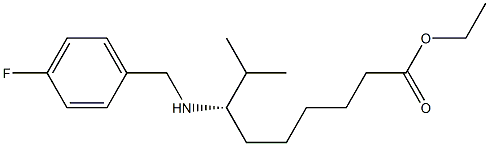 (S)-7-[[(4-Fluorophenyl)methyl]amino]-8-methylnonanoic acid ethyl ester Struktur