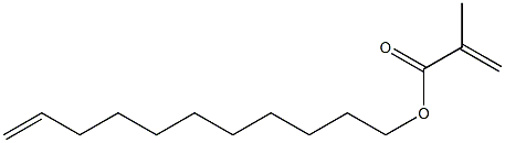 Methacrylic acid 10-undecenyl ester Struktur