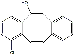 1-Chloro-5,6-dihydrodibenzo[a,e]cycloocten-5-ol Struktur