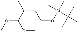 2-Methyl-4-(tert-butyldimethylsiloxy)butyraldehyde dimethyl acetal Struktur