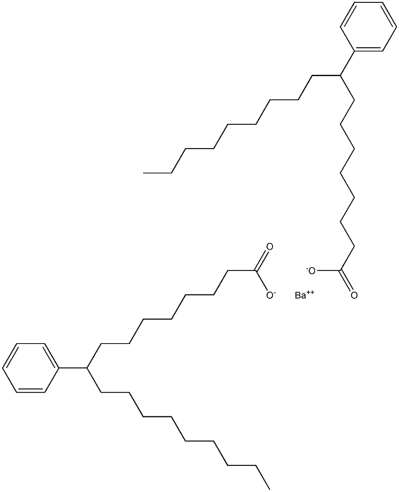 Bis(9-phenylstearic acid)barium salt Struktur