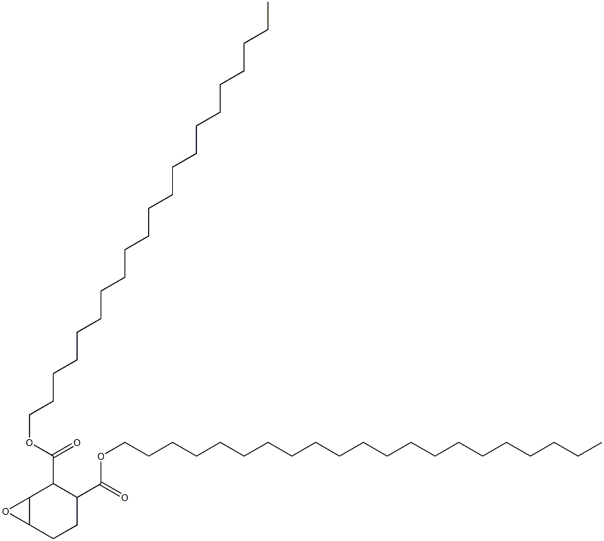 7-Oxabicyclo[4.1.0]heptane-2,3-dicarboxylic acid dihenicosyl ester Struktur