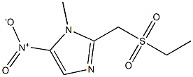 2-(Ethylsulfonylmethyl)-1-methyl-5-nitro-1H-imidazole Struktur