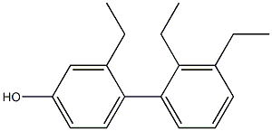 3-Ethyl-4-(2,3-diethylphenyl)phenol Struktur