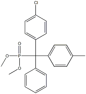 4-Chloro-4'-methyltritylphosphonic acid dimethyl ester Struktur