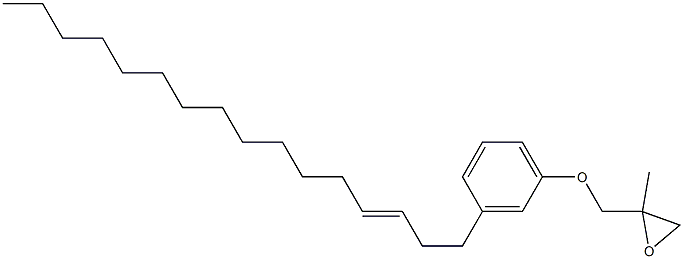 3-(3-Hexadecenyl)phenyl 2-methylglycidyl ether Struktur