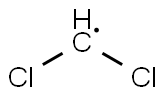 Dichloromethyl radical Struktur