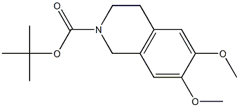 6,7-Dimethoxy-1,2,3,4-tetrahydroisoquinoline-2-carboxylic acid tert-butyl ester Struktur