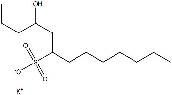 4-Hydroxytridecane-6-sulfonic acid potassium salt Struktur