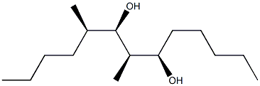 (5R,6R,7R,8R)-5,7-Dimethyltridecane-6,8-diol Struktur