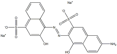 6'-Amino-1',2-dihydroxy-(1,2'-azobisnaphthalene)-3',4-disulfonic acid disodium salt Struktur