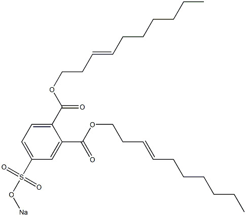 4-(Sodiosulfo)phthalic acid di(3-decenyl) ester Struktur