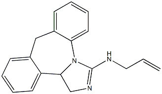 9,13b-Dihydro-3-(2-propenylamino)-1H-dibenz[c,f]imidazo[1,5-a]azepine Struktur