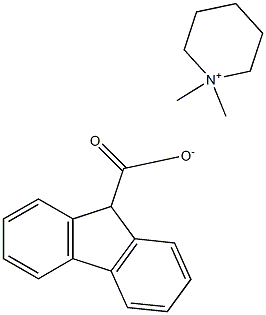 9H-Fluorene-9-carboxylic acid 1,1-dimethylpiperidinium-4-yl ester Struktur