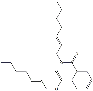 4-Cyclohexene-1,2-dicarboxylic acid bis(2-heptenyl) ester Struktur