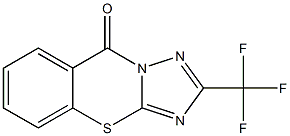 2-Trifluoromethyl-9H-[1,2,4]triazolo[5,1-b][1,3]benzothiazin-9-one Struktur