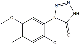 1-(2-Chloro-4-methyl-5-methoxyphenyl)-1H-tetrazol-5(4H)-one Struktur