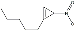 1-Pentyl-3-nitrocyclopropene Struktur