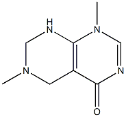 1,6-Dimethyl-5,6,7,8-tetrahydropyrimido[4,5-d]pyrimidin-4(1H)-one Struktur