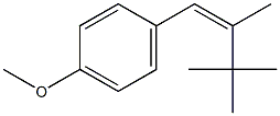 4-[(Z)-2,3,3-Trimethyl-1-butenyl]-1-methoxybenzene Struktur