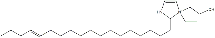 1-Ethyl-1-(2-hydroxyethyl)-2-(14-octadecenyl)-4-imidazoline-1-ium Struktur