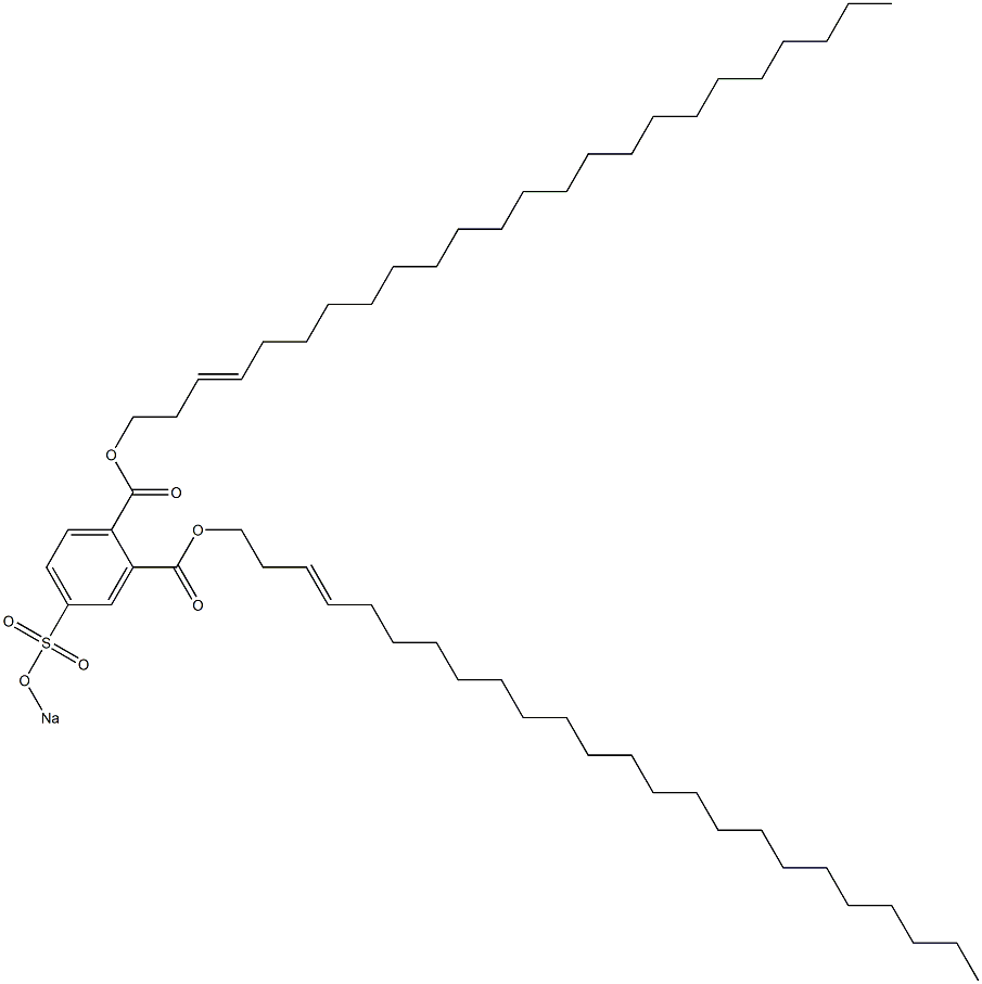 4-(Sodiosulfo)phthalic acid di(3-tetracosenyl) ester Struktur