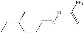 [S,(+)]-4-Methylhexanalsemicarbazone Struktur