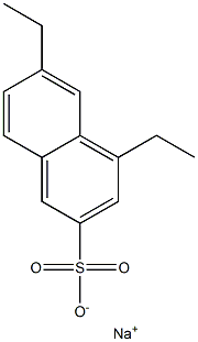 4,6-Diethyl-2-naphthalenesulfonic acid sodium salt Struktur