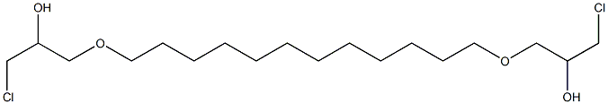 1,12-Bis(3-chloro-2-hydroxypropoxy)dodecane Struktur