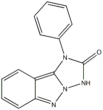 1-Phenyl-1H-[1,2,4]triazolo[1,5-b]indazol-2(3H)-one Struktur