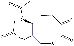 (6R,7R)-6,7-Bis(acetyloxy)-1,4-dithiocane-2,3-dione Struktur